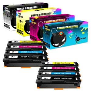 8 Toner replace for HP CF400A-3A 201A Color LaserJet Pro MFP M277d M277n - Picture 1 of 1