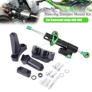 Steering Damper Bracket Kit Mount For Kawasaki Ninja 500 ninja 400 2024 2025 - Picture 1 of 7