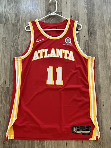 Trae Young 2021-22 Atlanta Hawks 75th Anniv Icon Ed Authentic Jersey Size 52+2 Cover