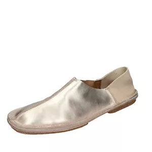 Damen schuhe MOMA 37 EU mokassins platin leder EY636-37 - Photo 1 sur 5