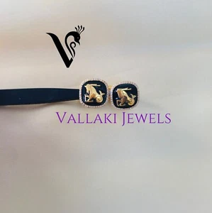 Enamel Diamond Cufflinks White Black Silver Cuff Men's Square Men Accessories - Picture 1 of 23