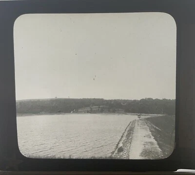 Antique 1900's Glass Negative Plate Easton, Connecticut Dam Landscape Water #1 - Image 1 of 2