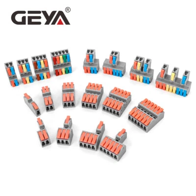 GEYA 10PCS Quick Electrical Connectors Wire Cable Terminal Block & Fixing Hole - Image 1 of 4