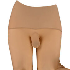 Men's Underpants Bulge Pouch Pantyhose Crossdressing Long Johns Artifact Sheer