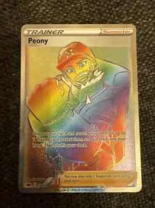 Pokemon Card Peony 220/198 Secret Rare Chilling Reign Pack Fresh Full Art - Picture 1 of 2