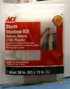 ACE Storm Window Kit Deluxe, Heavy 2 MIL Plastic (51303) FS - Picture 1 of 7