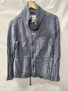 Blusa antigua azul marino manga larga para mujer talla pequeña - Imagen 1 de 8
