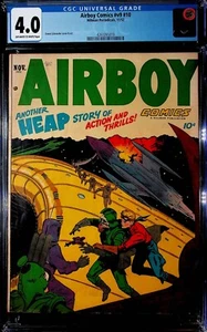 Airboy Comics #v9 #10 (1952)- CGC 4.0 -Ernest Schroeder Cover & Art. 2 on Census - Picture 1 of 4