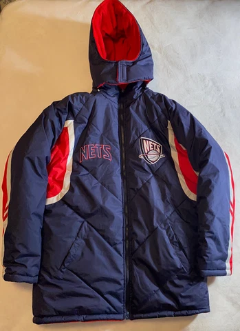Vintage Brooklyn/ New Jersey Nets Reversible Jacket Mens Size XL Cover
