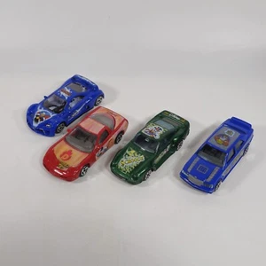 4 Disney 1/43 Burago Die Cast Toy Car Lot - Picture 1 of 7