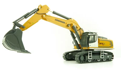 WSI 64-2002 - Liebherr R970 SME Tracked Excavator Yellow New Version Scale 1:50 - Image 1 of 4