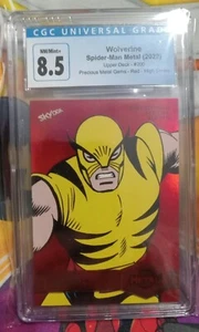 Wolverine Red PMG /100 Cgc 8.5 Precious Metal Gems Card Spider-Man Metal... - Picture 1 of 2