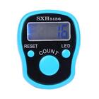 Fr Stitch Marker Finger Ring Counter Led Light Electronic Tally Counter (Blue)