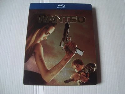 WANTED 1st Edition *RARE* DEBOSSED blu-ray SteelBook MM exclusive Angelina Jolie Foto 1 de 4