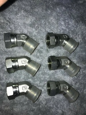 Parker 12 V6X-S Triple-Lok Fitting 3/4" 37 Degree Flare X 3/4" Nut (Lot of 6) - Image 1 of 2