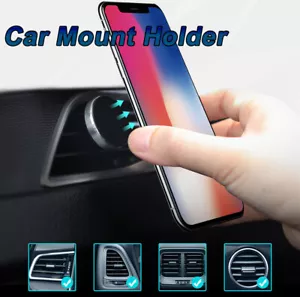 Universal Car Mount Phone Holder Dock Air Vent Magnetic GPS Mobile Cradle 4Color - Foto 1 di 10