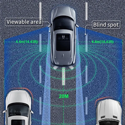 Car Blind Spot Monitoring Detection newwave Radar Sensor Assistant System Kit  - Image 1 of 4