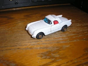 RARE Vintage 1/43 ? 4" long 1953 Chevy Corvette #4117 White Pull Back Action - Picture 1 of 4