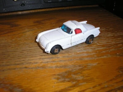 RARE Vintage 1/43 ? 4" long 1953 Chevy Corvette #4117 White Pull Back Action - Image 1 of 4