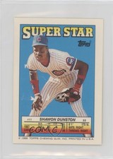 1988 Super Star Sticker Back Cards Shawon Dunston Juan Beniquez Oddibe McDowell