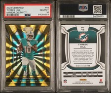 Tyreek Hill 2022 Panini Certified Football Gold Mirror FOTL! 🔥/15🔥