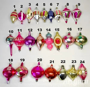 Vintage glass Christmas tree Ornament Icicle decoration soviet USSR  №514 - Picture 1 of 10