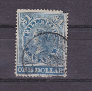 CANADA FB15 Bill Stamp $1.00 FAULTY used - Picture 1 of 4