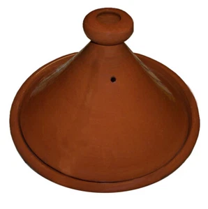 "Olla de cocina marroquí tajine sin plomo terracota acristalada grande 12" - Imagen 1 de 6