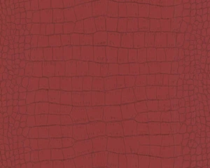 A.S. Papel pintado no tejido Création 1383-78 diseño reptil rojo carmín aspecto cuero - Imagen 1 de 1