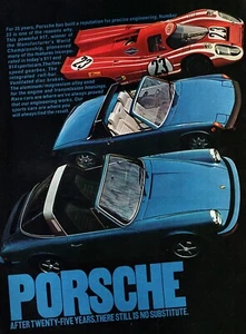 Porsche 911 914 1974 2,0 y 917 K coche de carreras anuncio a color original - Imagen 1 de 1