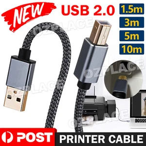 Printer Cable USB 2.0 Type A Male to B for Brother Epson Canon Scanner - Picture 1 of 13