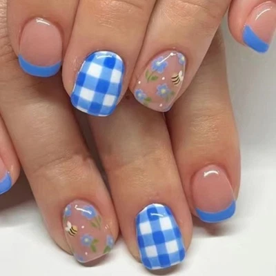 Acrylic False Nail,Artificial Nail Glues on Nail Press on Nail Design Fake Nail - Image 1 of 4