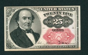 1874 25¢ Cents ((AU)) Fifth Issue U.S. Fractional Currency PAPER CURRENCY - Picture 1 of 2