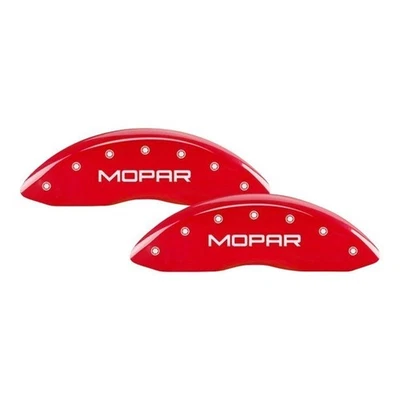 For Jeep Grand Cherokee 22-24 Caliper Covers Gloss Red Caliper Covers w Mopar Foto 1 de 3