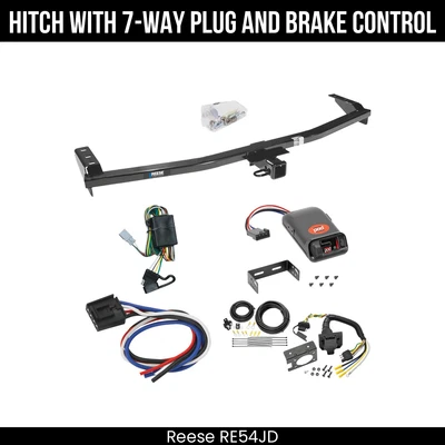 Paquete de remolque de enganche + control de freno para 03-08 Honda Pilot 01-06 Acura MDX 44589 clase 3 Foto 1 de 4