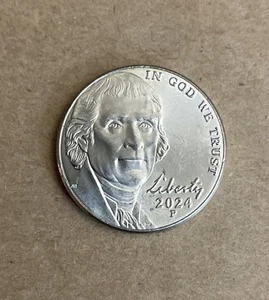 2024 P Uncirculated Jefferson Nickel, Low Mintage, Hard To Find - Picture 1 of 2