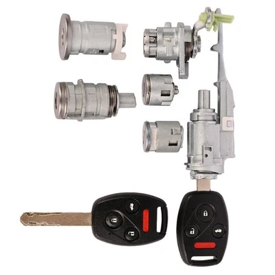 Car Ignition Switch Door Barrel Trunk Lock W/Keys Fit For Honda Accord 2003-2007 - Image 1 of 4