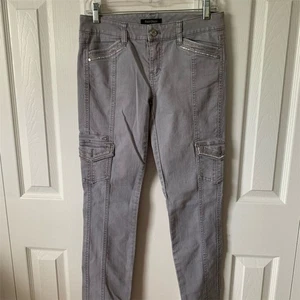 White House Black Market Women's Cargo Jeans Gray Size 10 - Picture 1 of 12