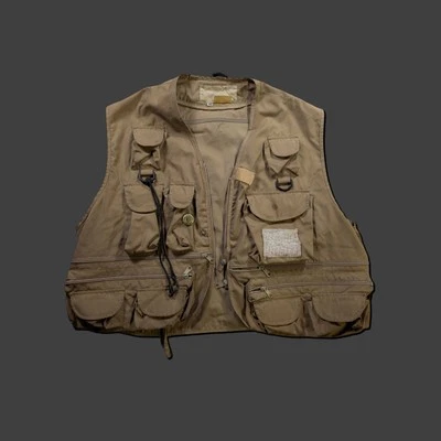 Chaleco de pesca con mosca Columbia para hombre vintage talla grande cremallera rota varios bolsillos Foto 1 de 4