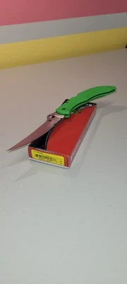 🔥Spyderco Knives Catcherman Lockback C17PSGR LC200N Stainless Green📬🇺🇸 - Image 1 of 2