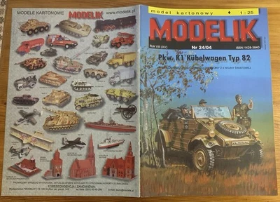PM 3 - PAPER MODELS - MODELIK. Pkw K1 Kübelwagen. 1/16 - Immagine 1 di 4