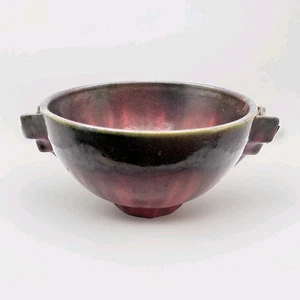 Fulper Pottery No.858 Bowl Footed & Handles 9" Wide & 4 1/2" Tall - Picture 1 of 6