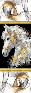 CRYSTAL RHINESTONE LOOK HORSE,GOLD,FAIRIES,DOGS,BIRDS -BOOKMARKS -WITH TASSEL - Picture 1 of 1