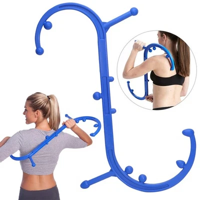 Body Back Buddy Trigger Point Deep Therapy Self Massage Tool S Shape UK - Image 1 of 4