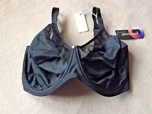 Elomi 36K  (H) Black Smooth  Molded Underwire Cup Bra Style 4301 NWT - Picture 1 of 6