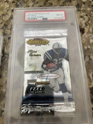 2000 Fleer Showcase Football Foil Pack PSA 8 Brady Rookie !!! - Image 1 of 2