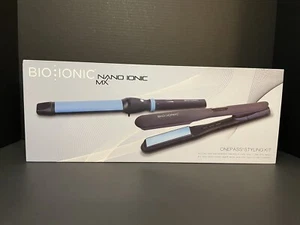 BioIonic One Pass Flat Iron and Oval Wand Set W/$50 Worth Of Hair Products!!!! - Picture 1 of 5