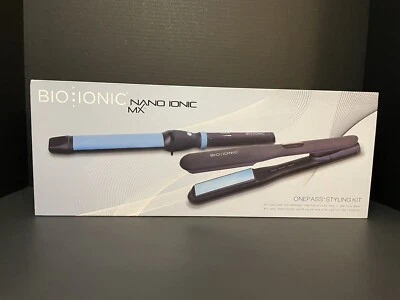 BioIonic One Pass Flat Iron and Oval Wand Set - Image 1 of 4