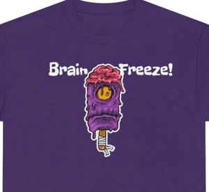 Zombie popsicle Brain Freeze shirt - Picture 1 of 16
