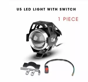 Motorcycle U5 10W LED Waterproof Spotlight With Switch 656~Ft Range - Picture 1 of 8